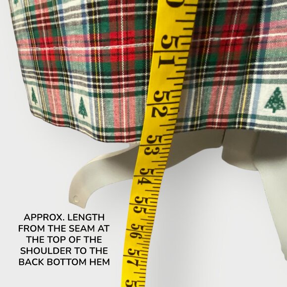 Vtg Dogwood Lane Christmas Dress | S | Red Plaid | Seasonal Festive Cottagecore - Picture 8 of 8